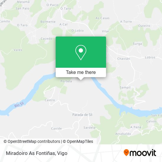Miradoiro As Fontiñas map