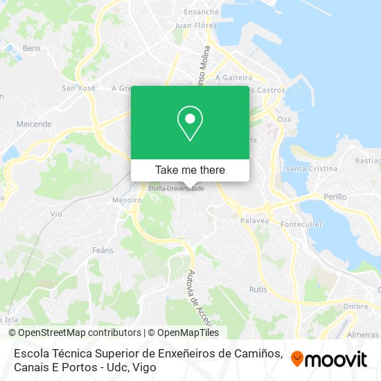 Escola Técnica Superior de Enxeñeiros de Camiños, Canais E Portos - Udc map