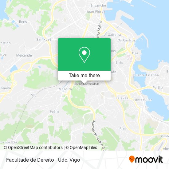 Facultade de Dereito - Udc map