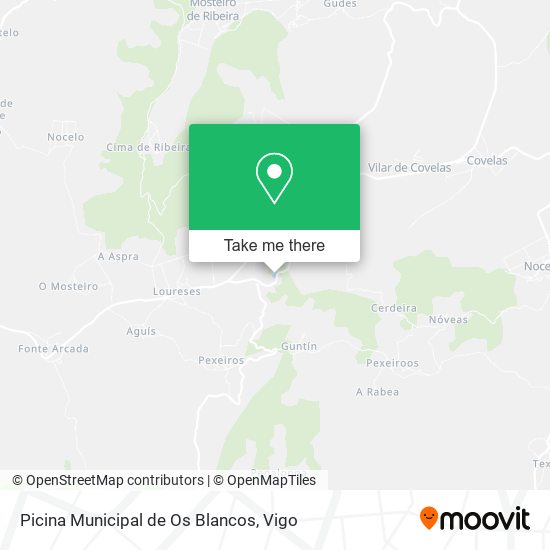 Picina Municipal de Os Blancos map