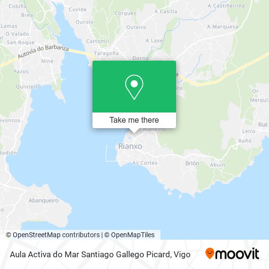 mapa Aula Activa do Mar Santiago Gallego Picard