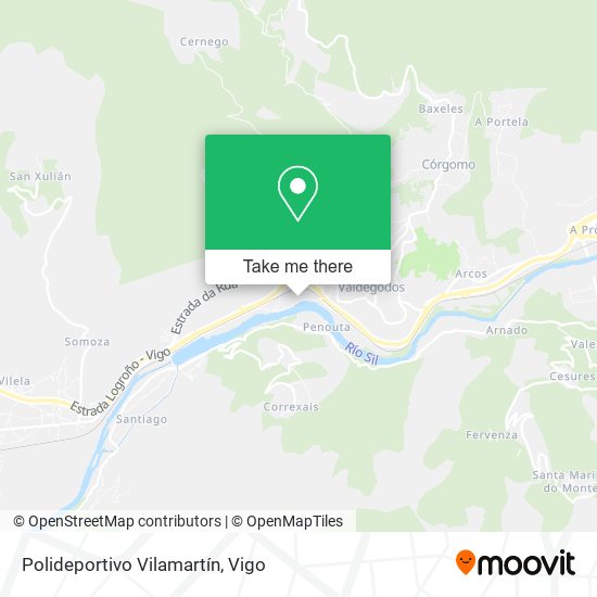 Polideportivo Vilamartín map