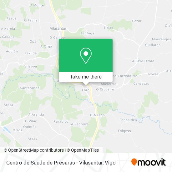 Centro de Saúde de Présaras - Vilasantar map