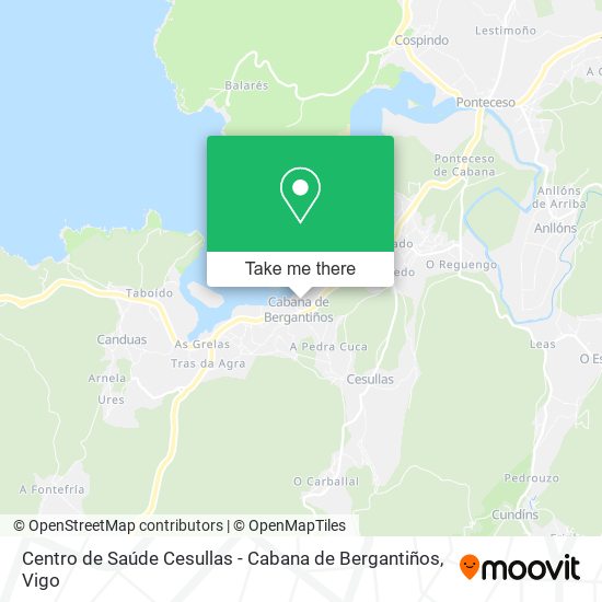 mapa Centro de Saúde Cesullas - Cabana de Bergantiños