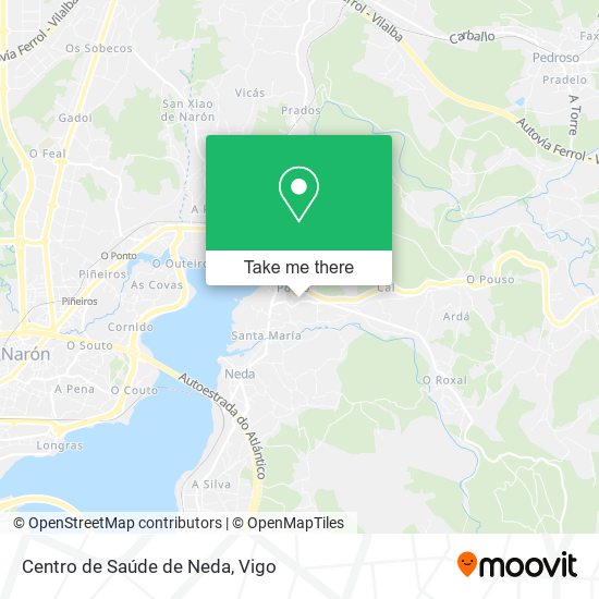 Centro de Saúde de Neda map
