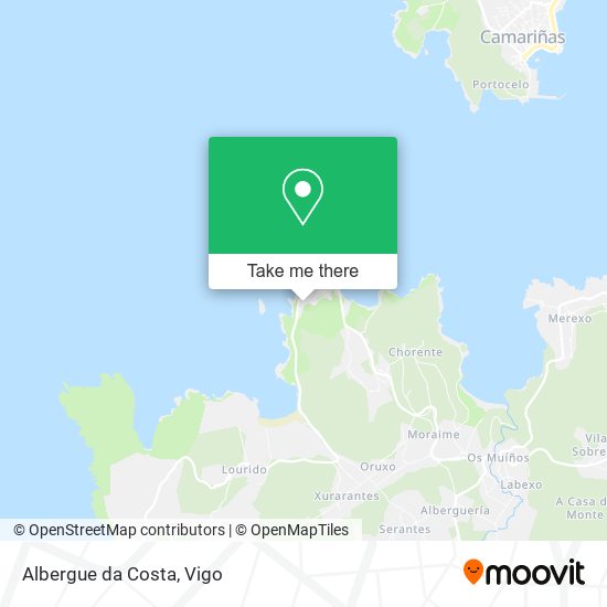 mapa Albergue da Costa