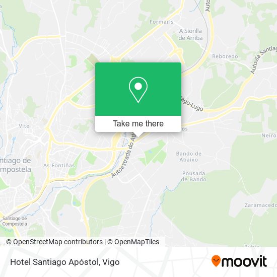 Hotel Santiago Apóstol map