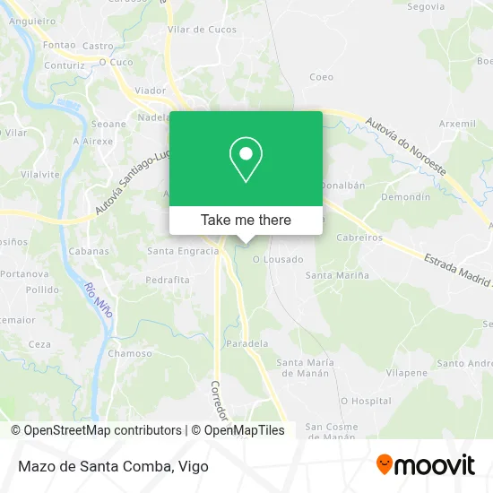 Mazo de Santa Comba map