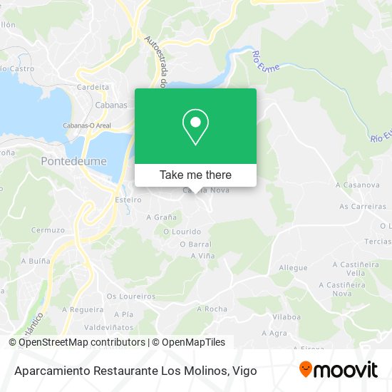 Aparcamiento Restaurante Los Molinos map