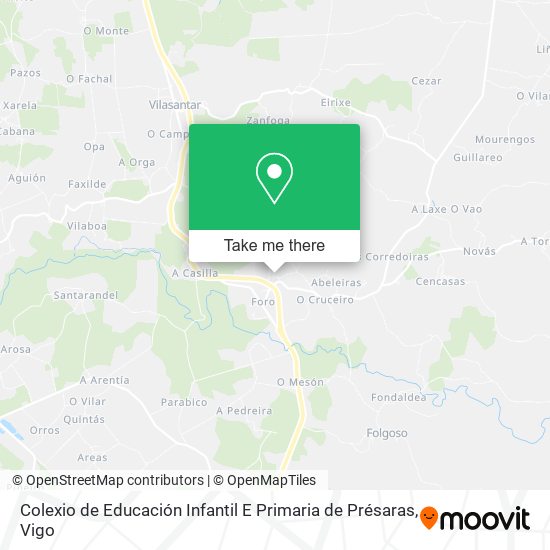 Colexio de Educación Infantil E Primaria de Présaras map