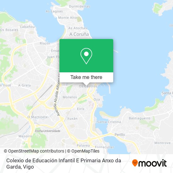 Colexio de Educación Infantil E Primaria Anxo da Garda map