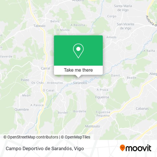 Campo Deportivo de Sarandós map