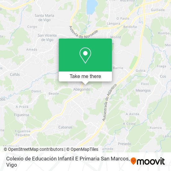 mapa Colexio de Educación Infantil E Primaria San Marcos