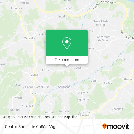 Centro Social de Cañás map