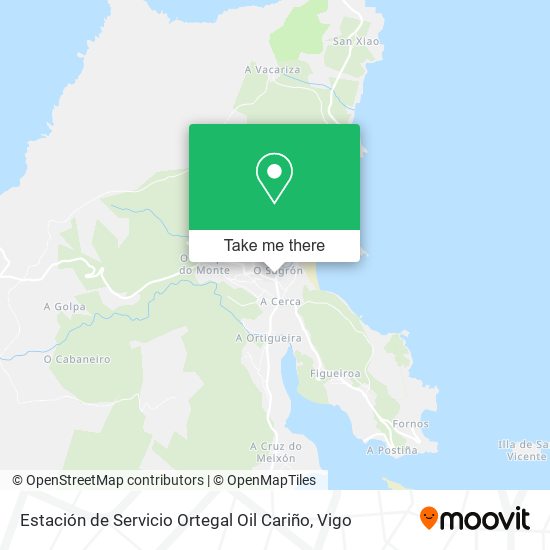 Estación de Servicio Ortegal Oil Cariño map