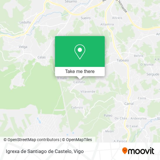 Igrexa de Santiago de Castelo map