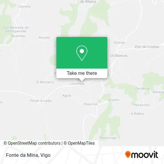 Fonte da Mina map