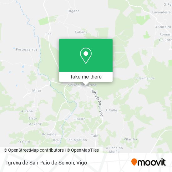 Igrexa de San Paio de Seixón map