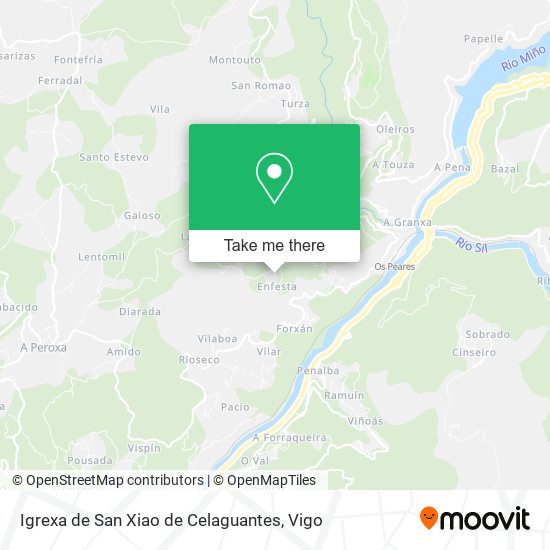 Igrexa de San Xiao de Celaguantes map