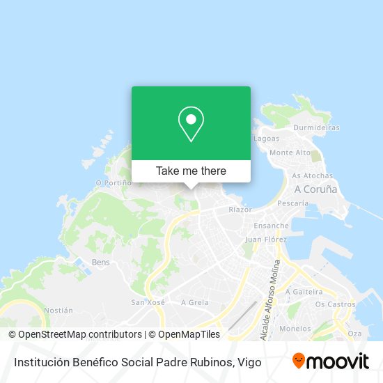 Institución Benéfico Social Padre Rubinos map