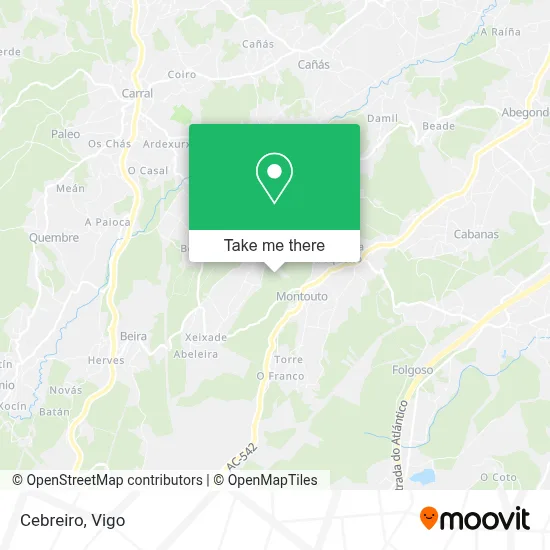Cebreiro map
