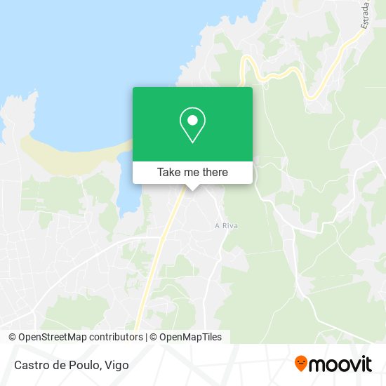 Castro de Poulo map