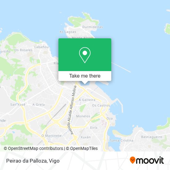 Peirao da Palloza map