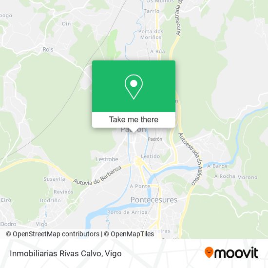 mapa Inmobiliarias Rivas Calvo