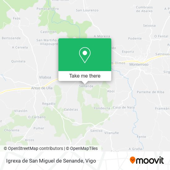 Igrexa de San Miguel de Senande map