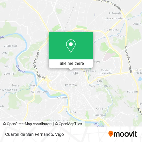 Cuartel de San Fernando map