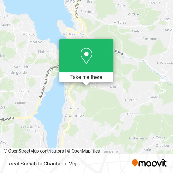 Local Social de Chantada map