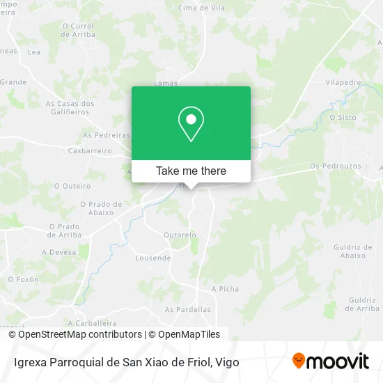 Igrexa Parroquial de San Xiao de Friol map