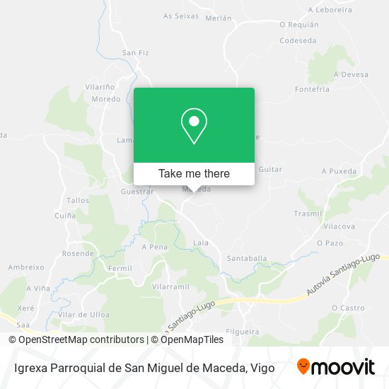 Igrexa Parroquial de San Miguel de Maceda map