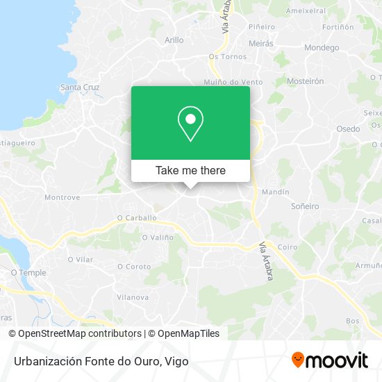 Urbanización Fonte do Ouro map