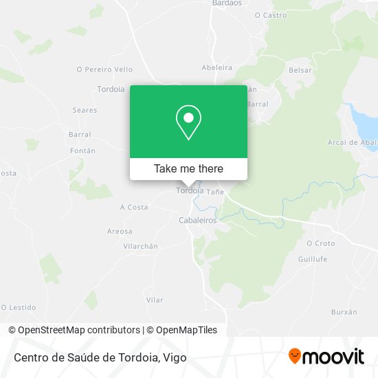 Centro de Saúde de Tordoia map