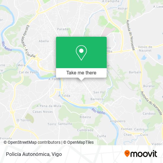 Policía Autonómica map