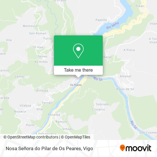 Nosa Señora do Pilar de Os Peares map
