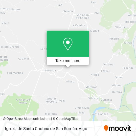 Igrexa de Santa Cristina de San Román map