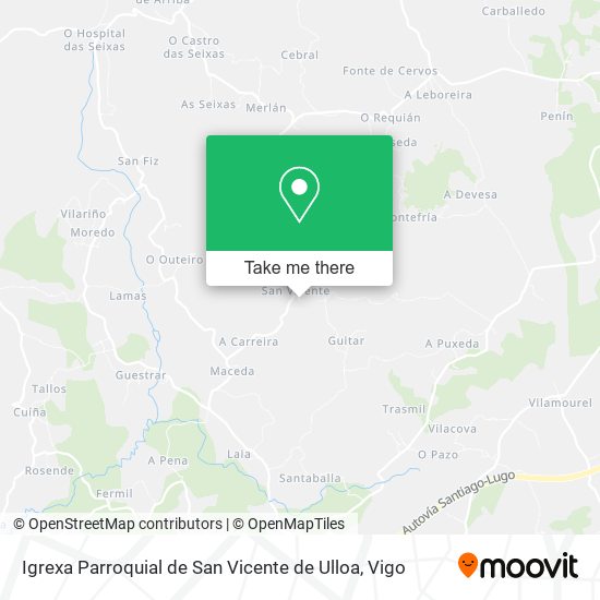 Igrexa Parroquial de San Vicente de Ulloa map