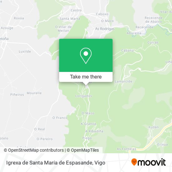 Igrexa de Santa María de Espasande map
