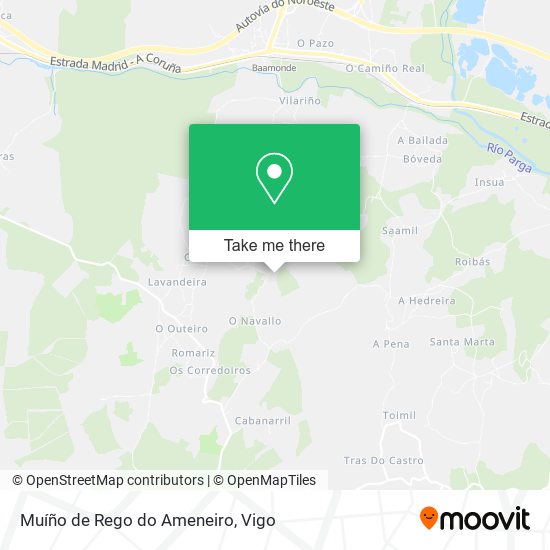 Muíño de Rego do Ameneiro map
