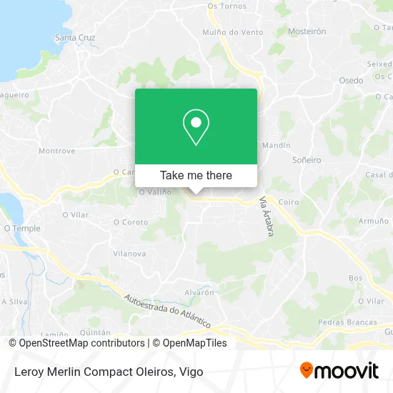 Leroy Merlin Compact Oleiros map