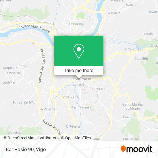 Bar Posio 90 map