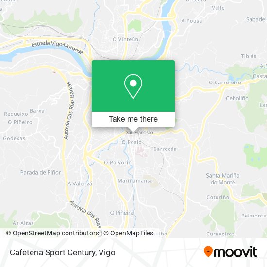 Cafetería Sport Century map