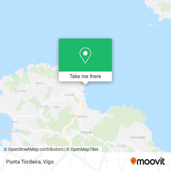 Punta Tordeira map