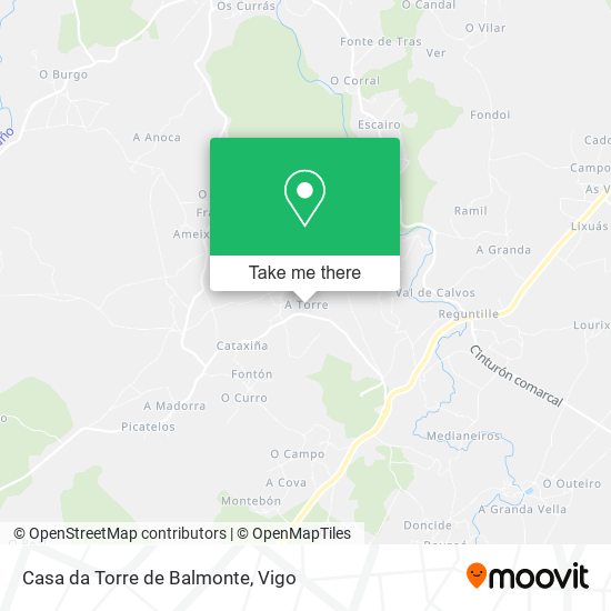 Casa da Torre de Balmonte map