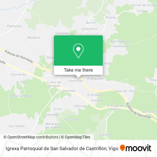 Igrexa Parroquial de San Salvador de Castrillón map