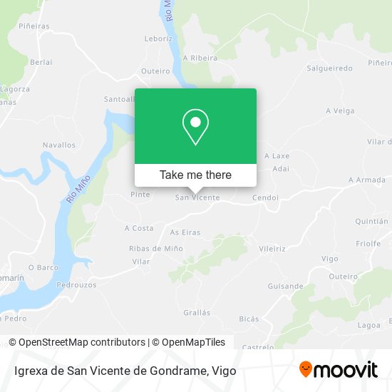 Igrexa de San Vicente de Gondrame map