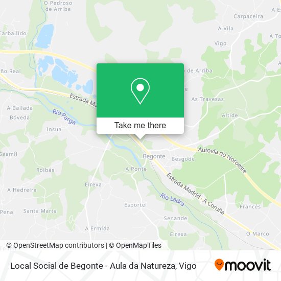 Local Social de Begonte - Aula da Natureza map