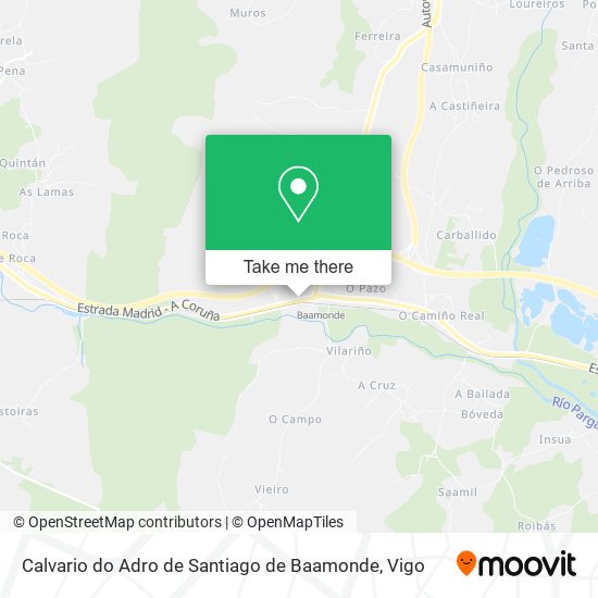 Calvario do Adro de Santiago de Baamonde map
